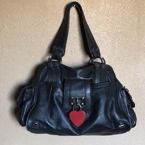 Betsy Johnson Purse with Red Heart Lock